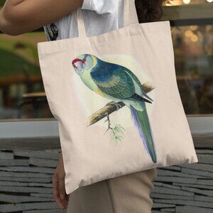 Barnard's Parrot Vintage Print Graphic Canvas Tote Bag
